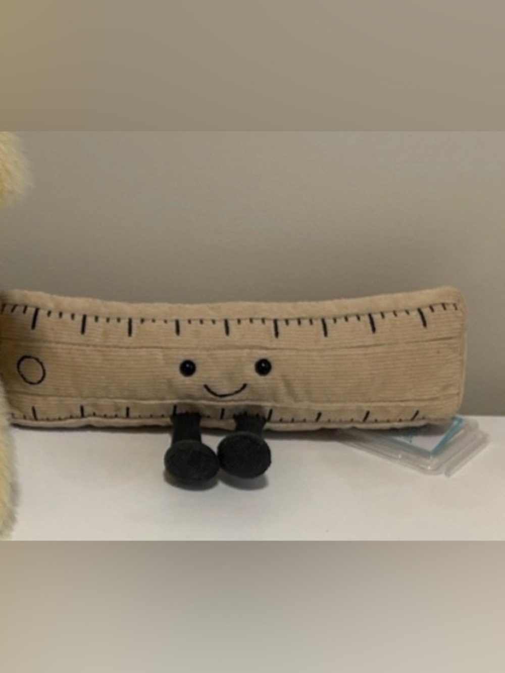 Jellycat ruler bnwt dustbag & tag protector, care instructions&more